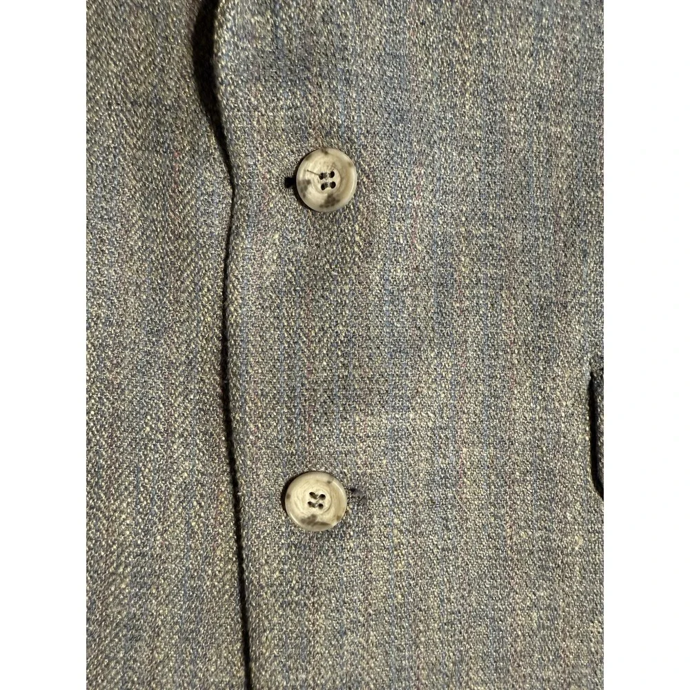 Vintage Ellis S.L.‎ Sterling Men's 40R Gray Herringbone Wool Sport Coat USA